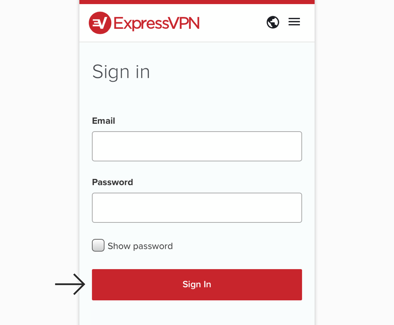 expressvpn sign in