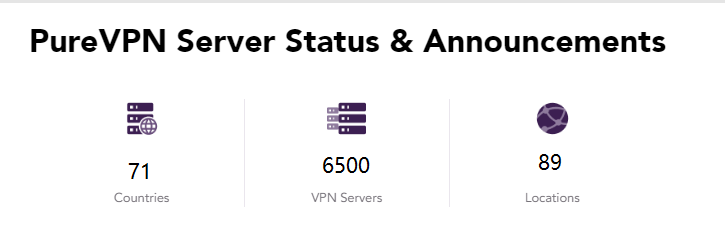 purevpn 服务器数量