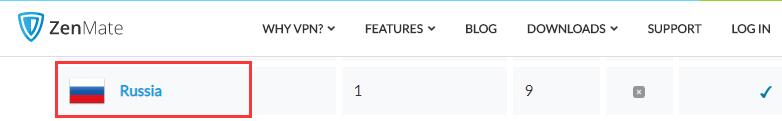 zenmate俄罗斯服务器
