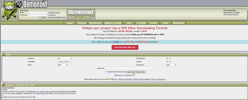 demonoid 种子网站