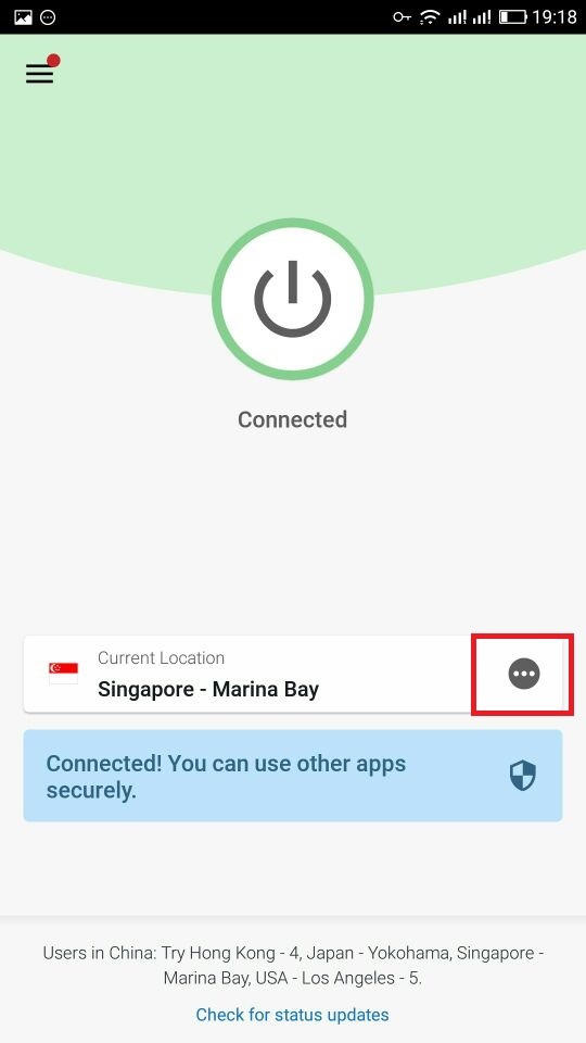 expressvpn 连接成功