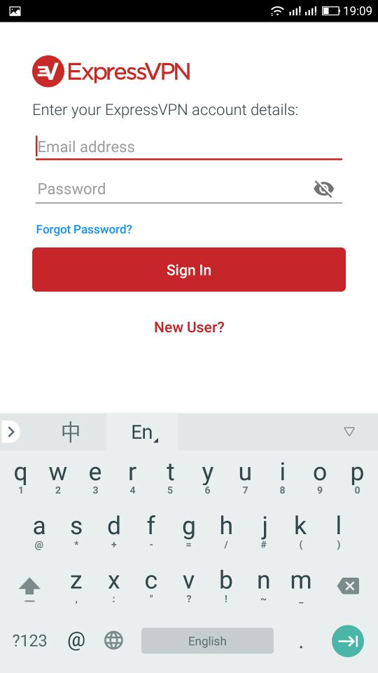 expressvpn 输入账户密码