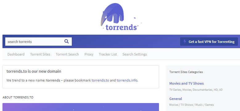 torrends种子搜索站