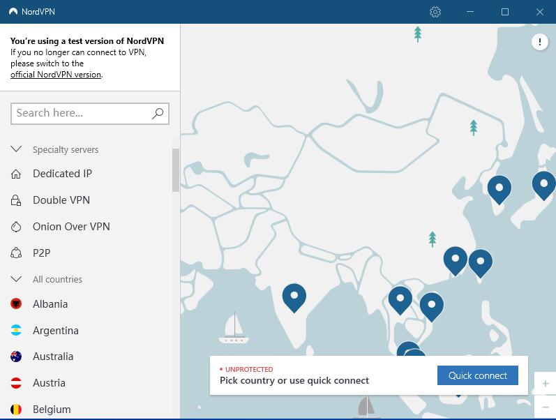 nordvpn 登录成功