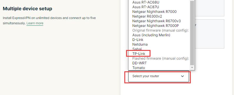 expressvpn 选择路由器